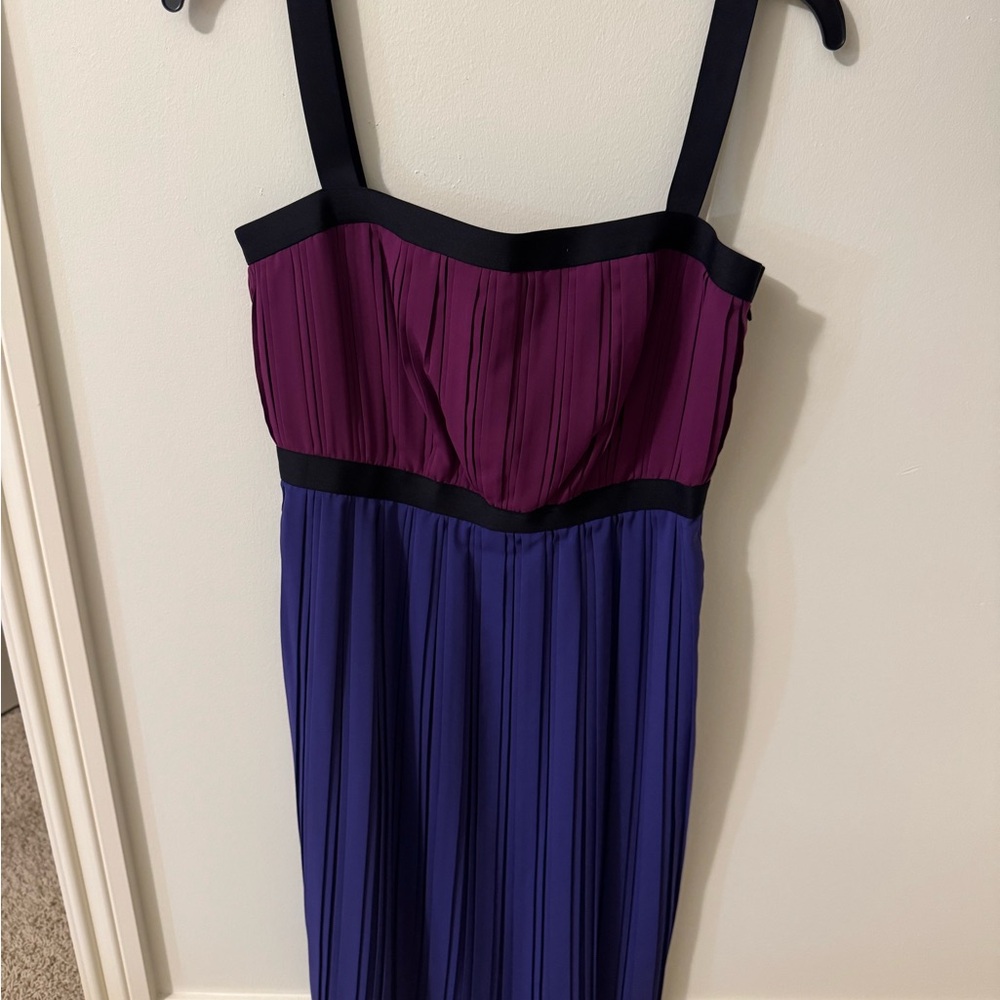 Calvin Klein Purple and Blue Midi Dress